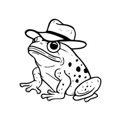 western frog vector design