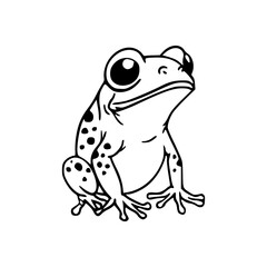 cute amphibian outline