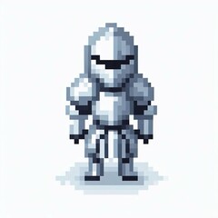 Obraz premium Pixelated Knight Armor suitable for editorial use
