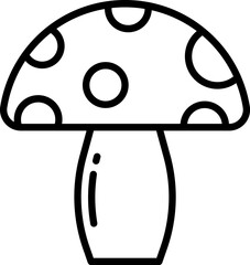 mushroom Illustration on a white background