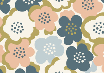 Abstract Flower and Leaf Design for Branding, Editorial Graphics, Posters