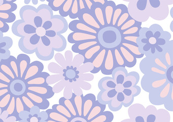 Trendy abstract flowers background for Packaging, Social Media, and Editorial Design