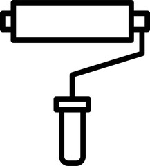 paint roller Illustration on a white background