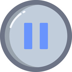 paused Illustration on a white background