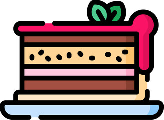 piece of cake Illustration on a white background