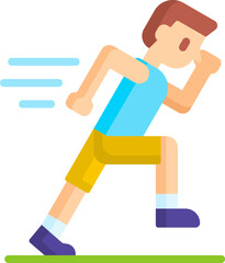 running Illustration on a white background.