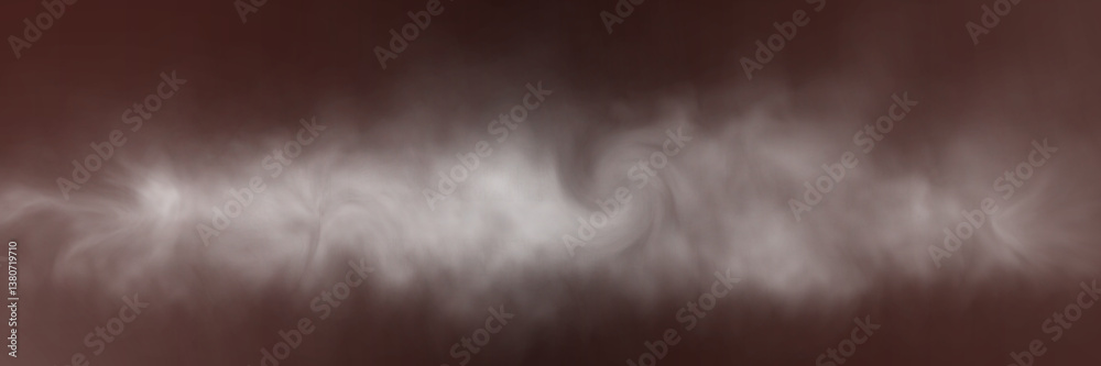 Poster realistic white smoke or mist effect with soft, swirling patterns on a transparent background. perfe