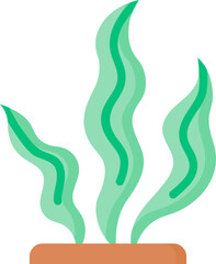 seaweed Illustration on a white background.