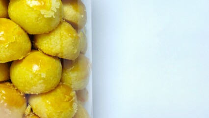 Sweet Indonesian Nastar Cake with pineapple jam filling. This cake is usually served during Eid al-Fitr.