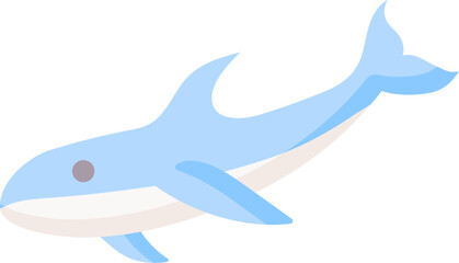 shark Illustration on a white background.