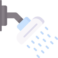shower head Illustration on a white background.
