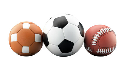 Diverse soccer balls, exploring designs and textures for optimal performance on different playing surfaces