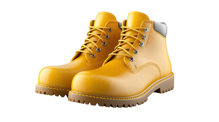 Durable and stylish yellow boots for outdoor adventures, perfect footwear for hiking fashion