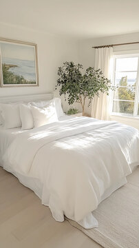 Nicely Decorated Cozy Neutral Modern Bedroom