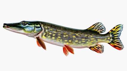 Fototapeta premium A fish suspended in mid-air, without any visible support or water