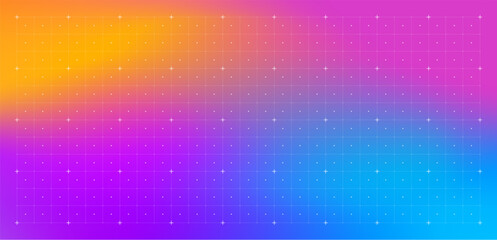 HUD interface with grid on mesh background. Virtual technology, digital screen interface, HUD, UI, GUI concept. Abstract futuristic background. Vector illustration