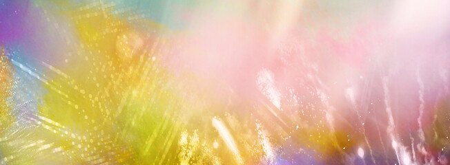 fest holi festival farbpulver feuerwerk party event bunt partikel verlauf farben freiraum banner