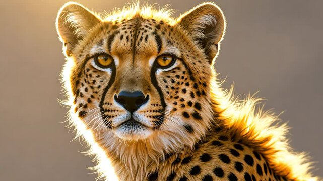 Portrait of an African Cheetah