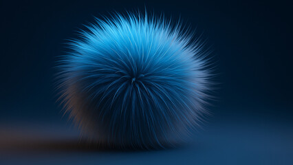Blue flurry 3D object