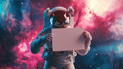 An astronaut in a spacesuit floats in space with Earth in the background