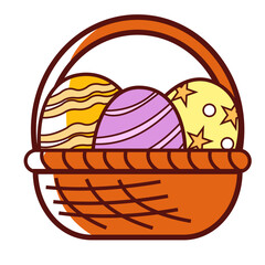 aester bunny bucket vector art