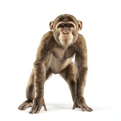 Naklejka premium monkey in background white