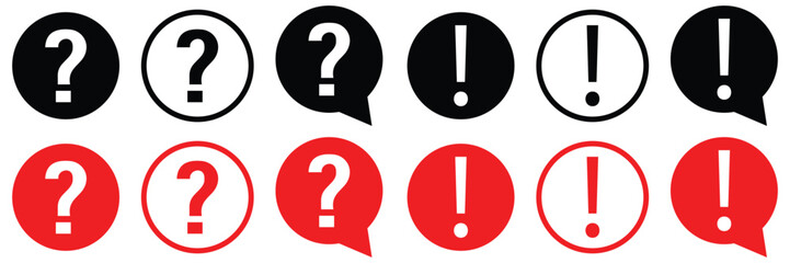 Set of  Question mark icon set . Question mark icon vector illustration 