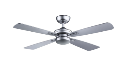 Modern ceiling fan with integrated light, efficient air circulation and illumination for a comfortable living space