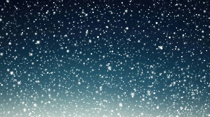 Night snow falling, dark blue sky, winter background, holiday design