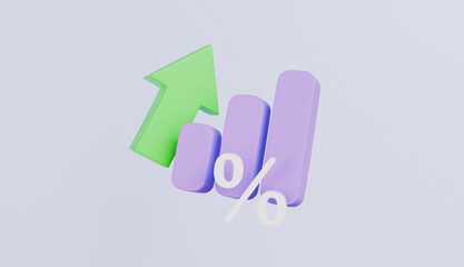 Statistic graph icon for investment diagram report, analysis investment graph, Goal for business, bank, finance