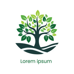 vector tree logo