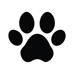 dog paw print vector illustration © freevectora