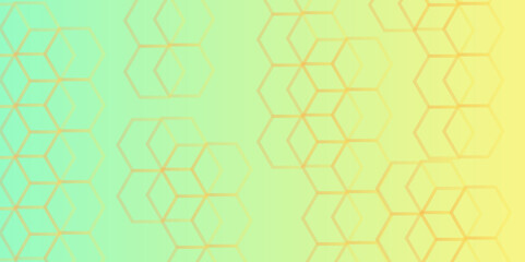 Fototapeta premium Title Luxury hexagonal abstract black metal background with golden light lines. Dark 3d geometric texture illustration. Black Hexagonal Pattern Metallic background with black and gold 3d