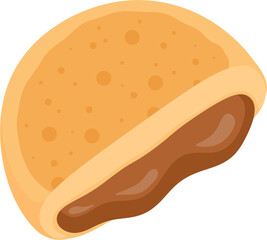illustration hotteok pancake