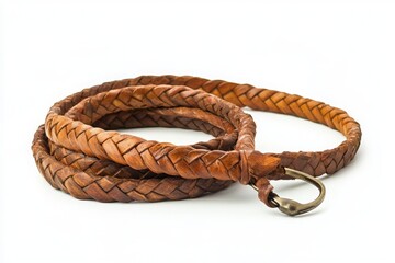 Belt type Lasso rope isolated on white background