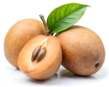 Sapodilla manila (Manilkara zapota) is a brown, thin-skinned, sweet-tasting fruit.