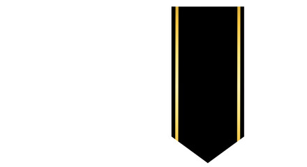 Elegant Golden Label, Premium Gold Banner