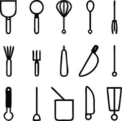 Cooking Icons Vector Art