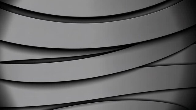 Modern Black Abstract Background With Wavy Line Patterns Generative AI