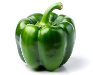 green bell pepper isolated