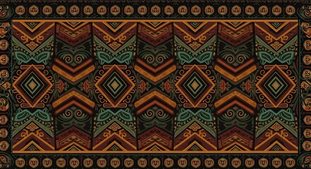 Woven Earthtones AI Generated