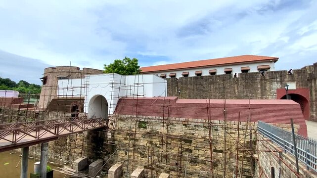 The historical Surat Fort, also known as the Old Castle, is situated on the banks of the Tapi River in Surat, Gujarat, India.