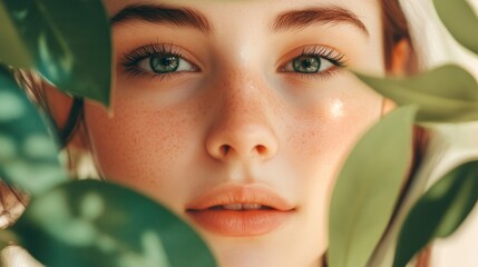 Teenage girl before and after acne treatment Skin care concept. Acne treatment in a cosmetology clinic.