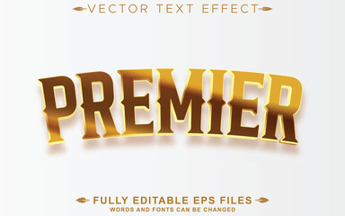 Editable premier 3d text effect, grand opening text style template