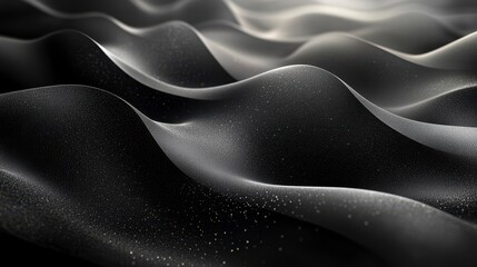 Wavy surface with soft shadows, subtle gold flecks, and smooth, abstract design