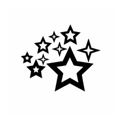 Obraz premium silver star on white background