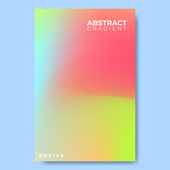 Fototapeta premium abstract gradient poster with minimalist modern style