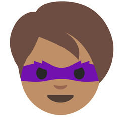 Fototapeta premium Superhero Boy (Purple Mask) 
