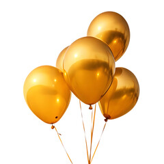 party balloons isolated on white background