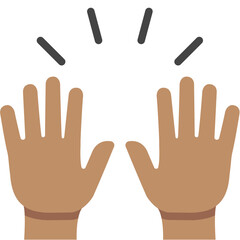 Raising Hands (Medium Skin Tone)
